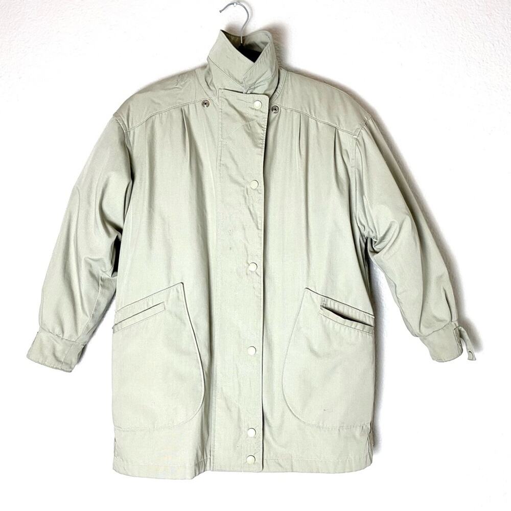 Vintage Towne by London Fog Bomber Jacket Size Small Petite Short